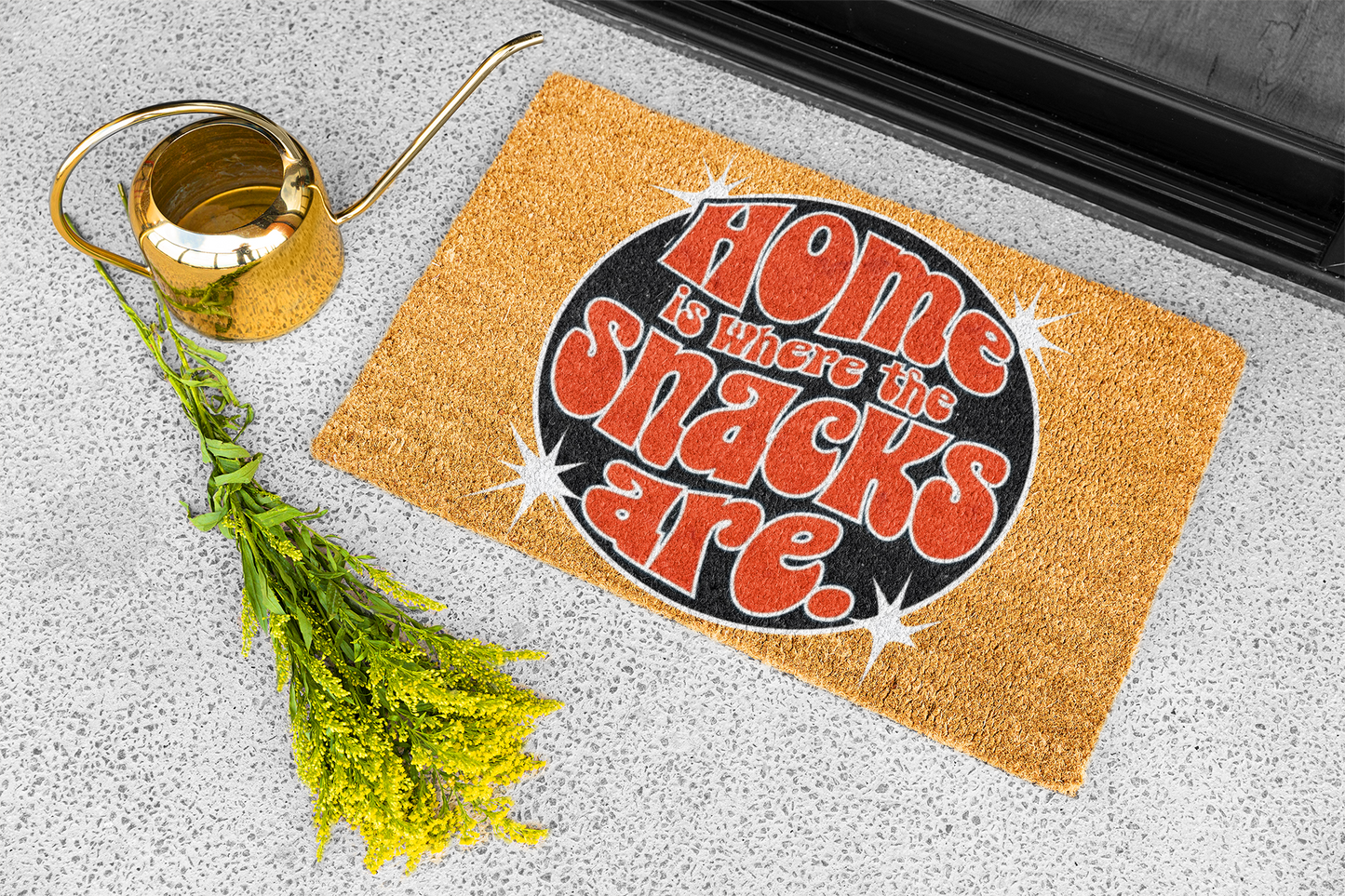 Home Is Where the Snacks Are Doormat
