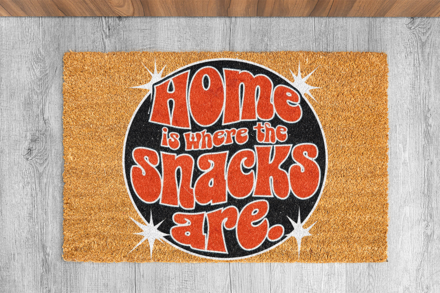 Home Is Where the Snacks Are Doormat